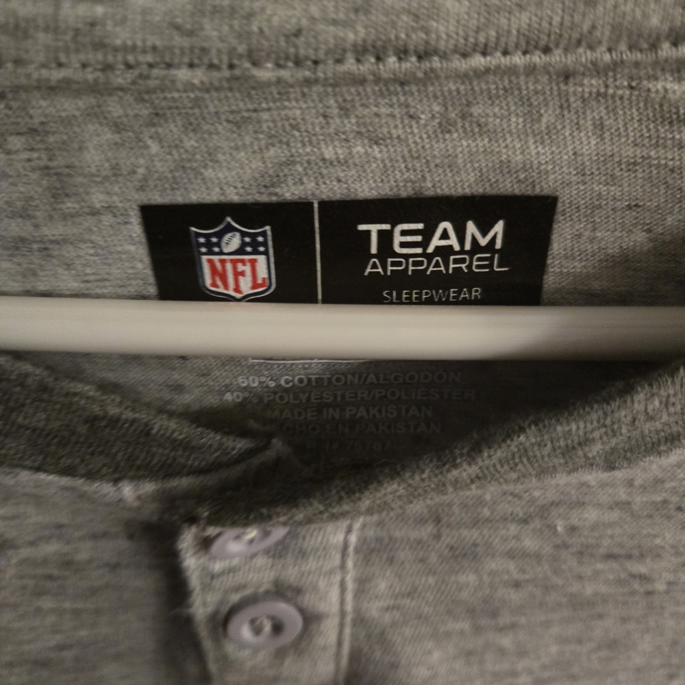 NFL Baltimore Ravens Team Apparel Gray Henley Shirt XXL - Picture 4 of 7